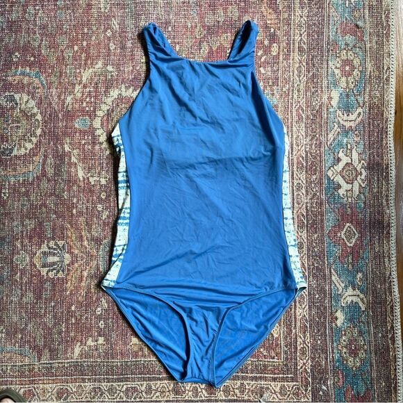 Carve Designs Blue Women's XL one piece Swimwear side stripes - Picture 1 of 12